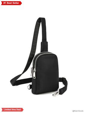 Nylon Crossbody Sling Bag Small Lightweight Cross Body Purse Mini